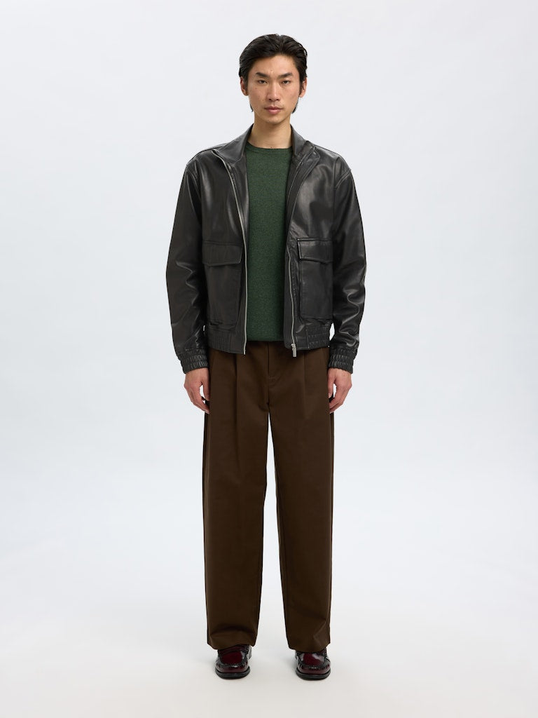 SELECTED HOMME Bomberjacke SLHJOSEF Leather