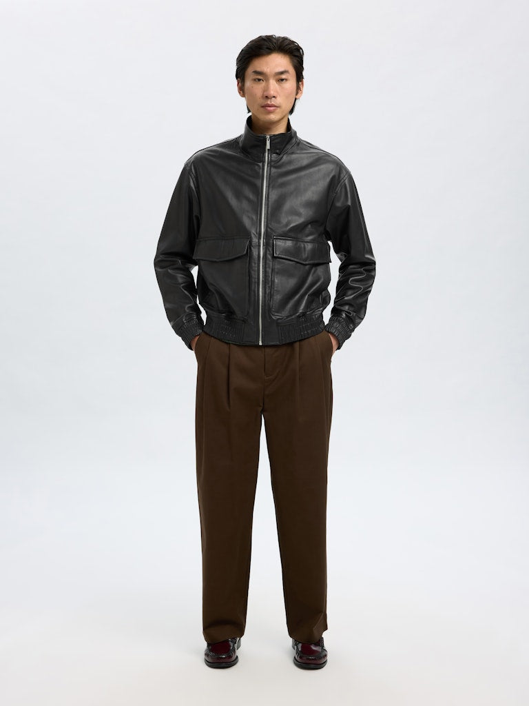SELECTED HOMME Bomberjacke SLHJOSEF Leather