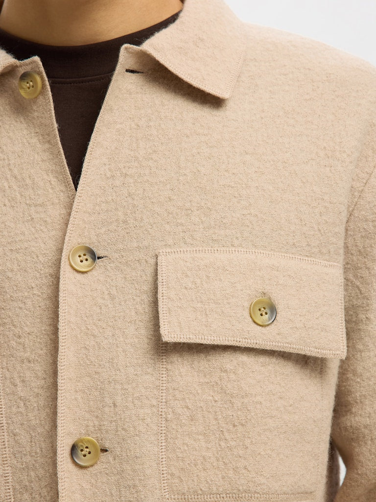 SELECTED HOMME Hemdjacke SLHNEALY Wool