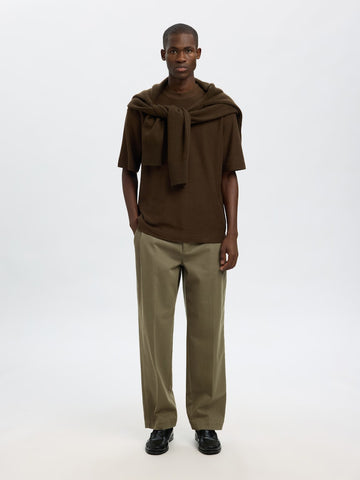 SELECTED HOMME Chino Hose SLH220-LOOSE MIKE TWILL Organic Cotton