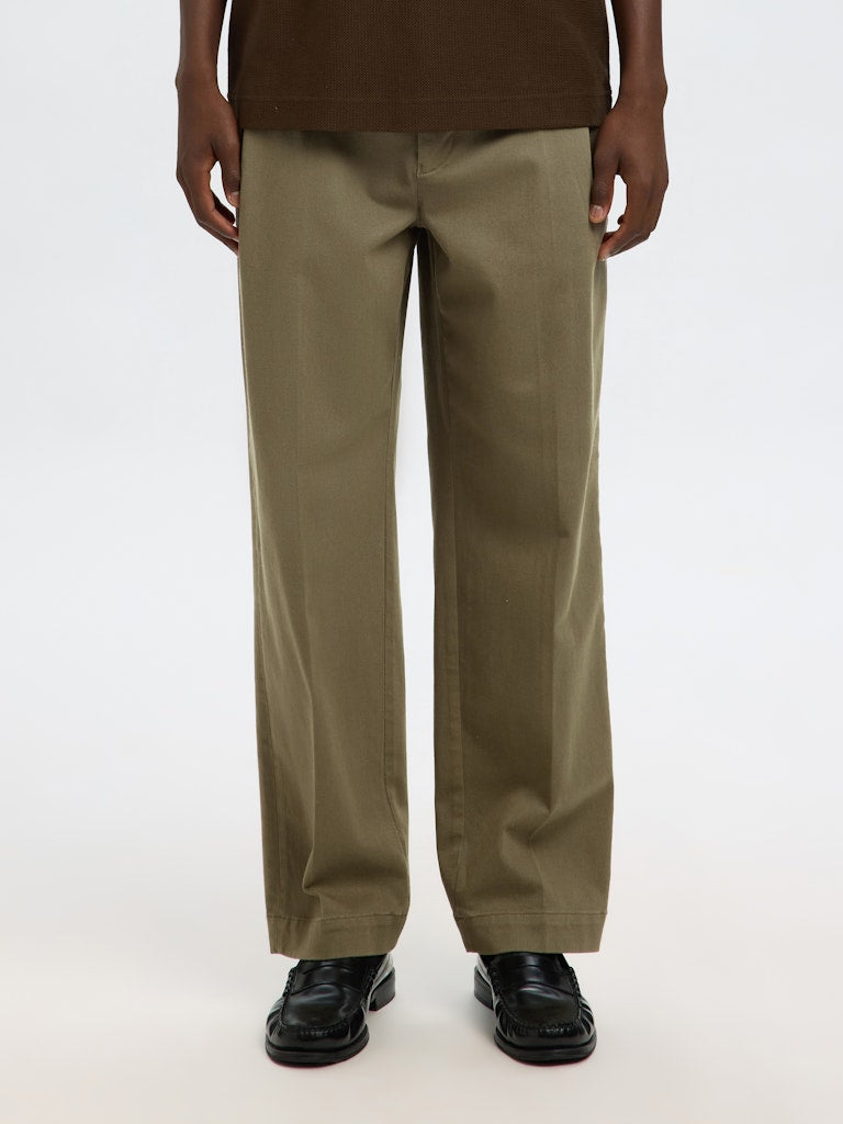 SELECTED HOMME Chino Hose SLH220-LOOSE MIKE TWILL Organic Cotton