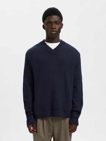 SELECTED HOMME Sweater SLHANGUS RELAXED Organic Cotton