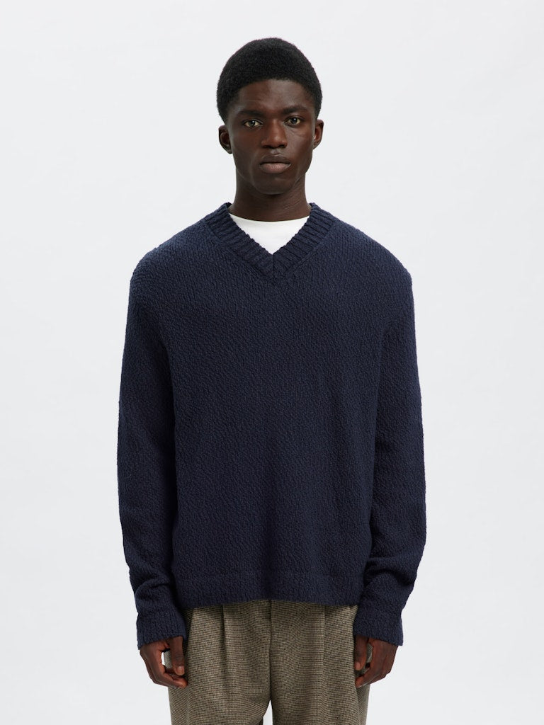 SELECTED HOMME Sweater SLHANGUS RELAXED Organic Cotton