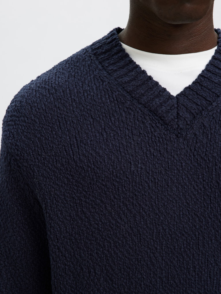 SELECTED HOMME Sweater SLHANGUS RELAXED Organic Cotton
