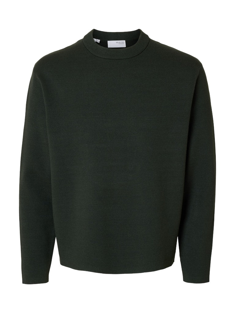 SELECTED HOMME Strickpullover SLHTELLER FN Viskose OnceMore® Mix