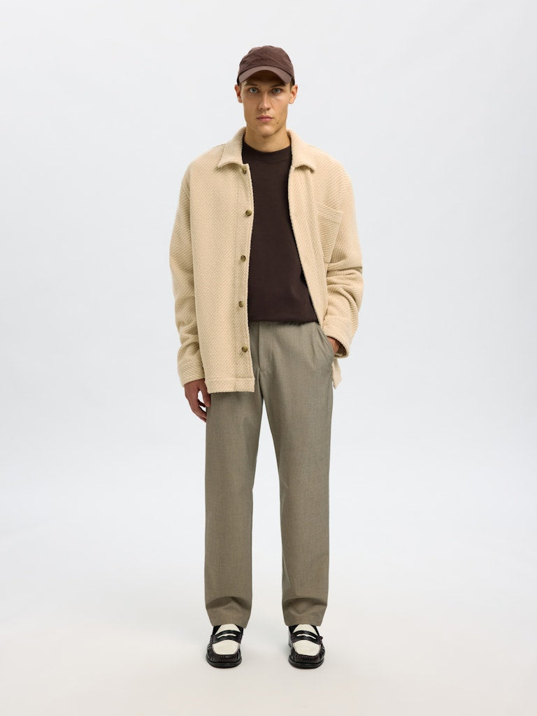 SELECTED HOMME Overshirt SLHREGFRED STRUCTURED Organic Cotton Mix