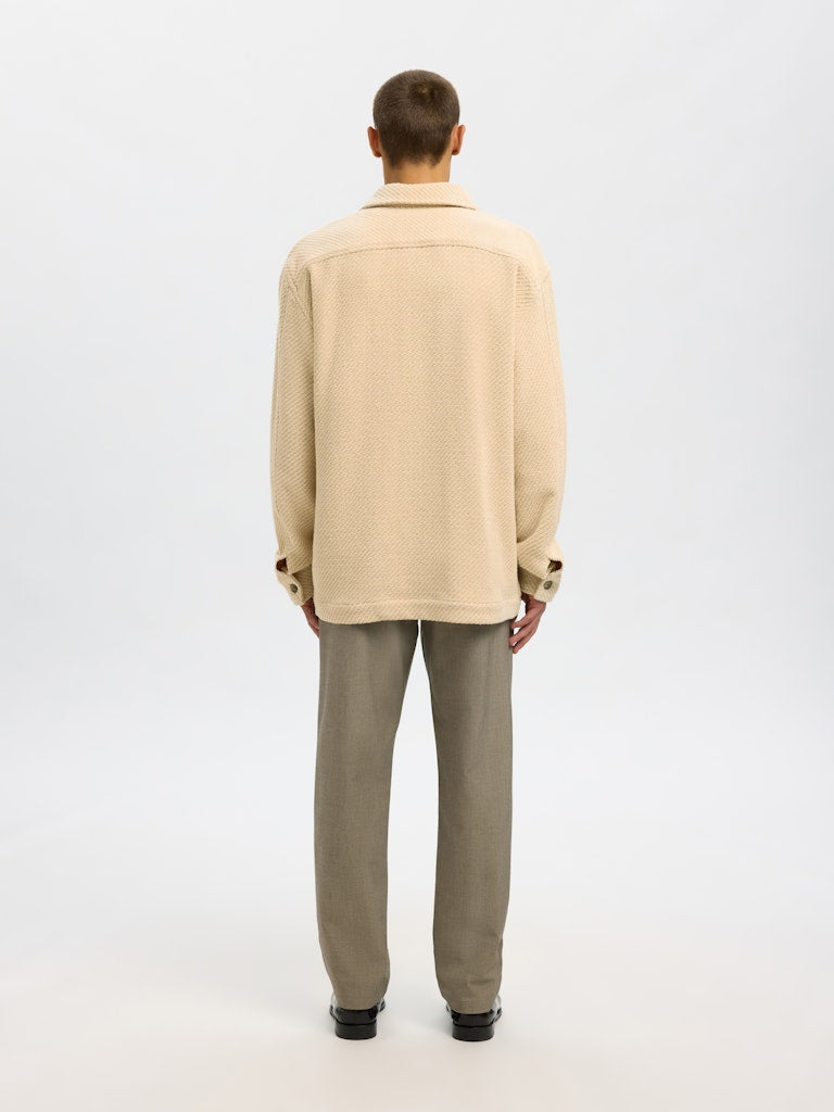 SELECTED HOMME Overshirt SLHREGFRED STRUCTURED Organic Cotton Mix