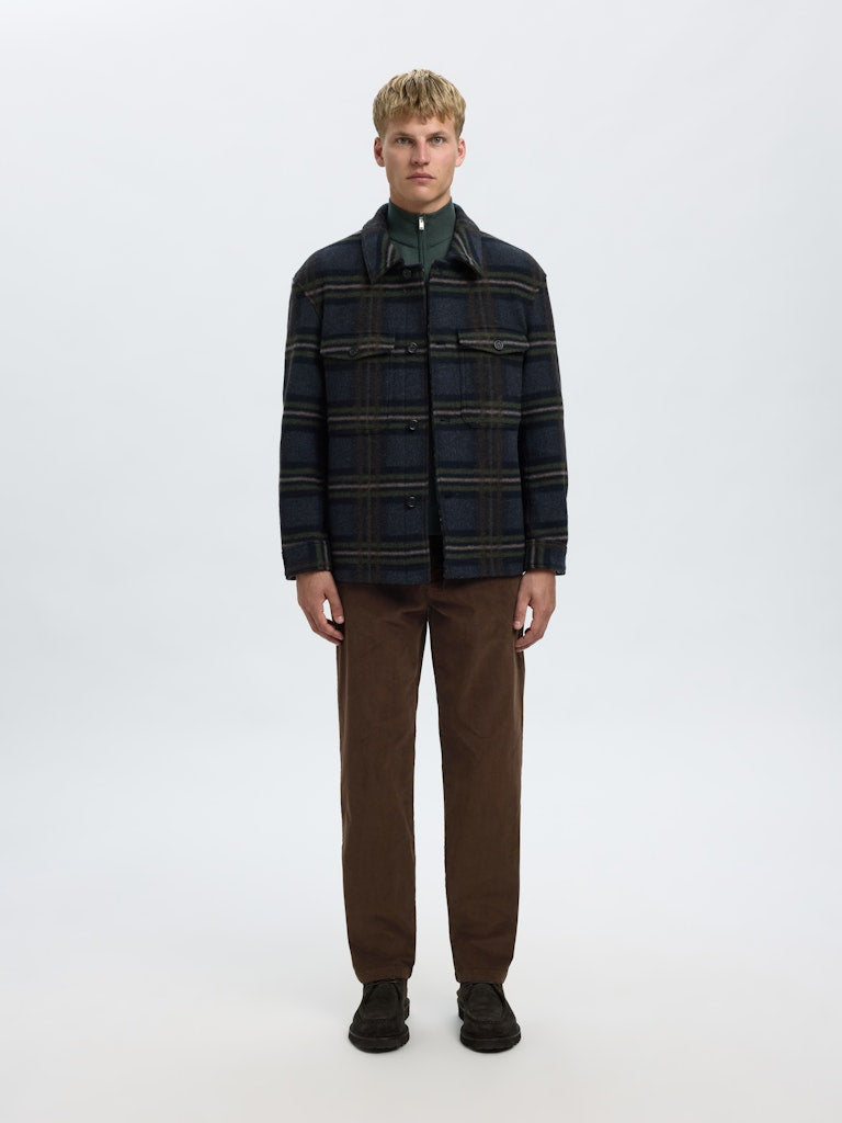 SELECTED HOMME Cordhose SLH196-STRAIGHT MILES Organic Cotton