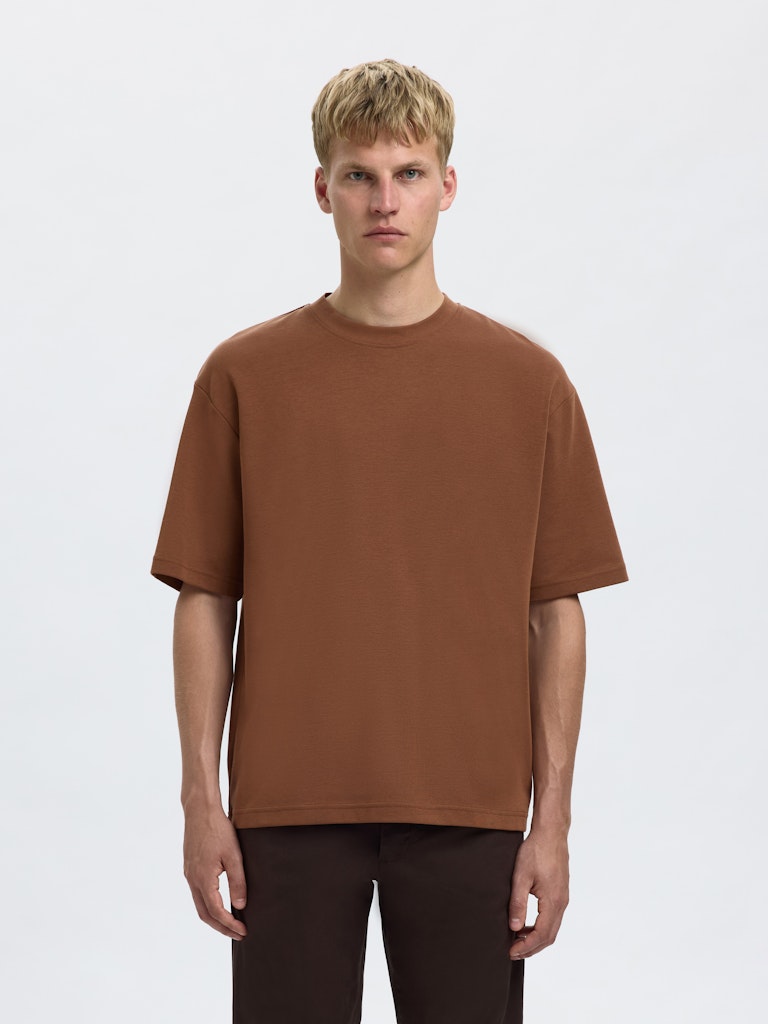 SELECTED HOMME T-Shirt O-Neck SLHLOOSEOSCAR Organic Cotton