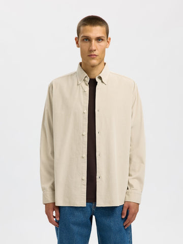 SELECTED HOMME Shirt SLHREGDANNI CORD Organic Cotton