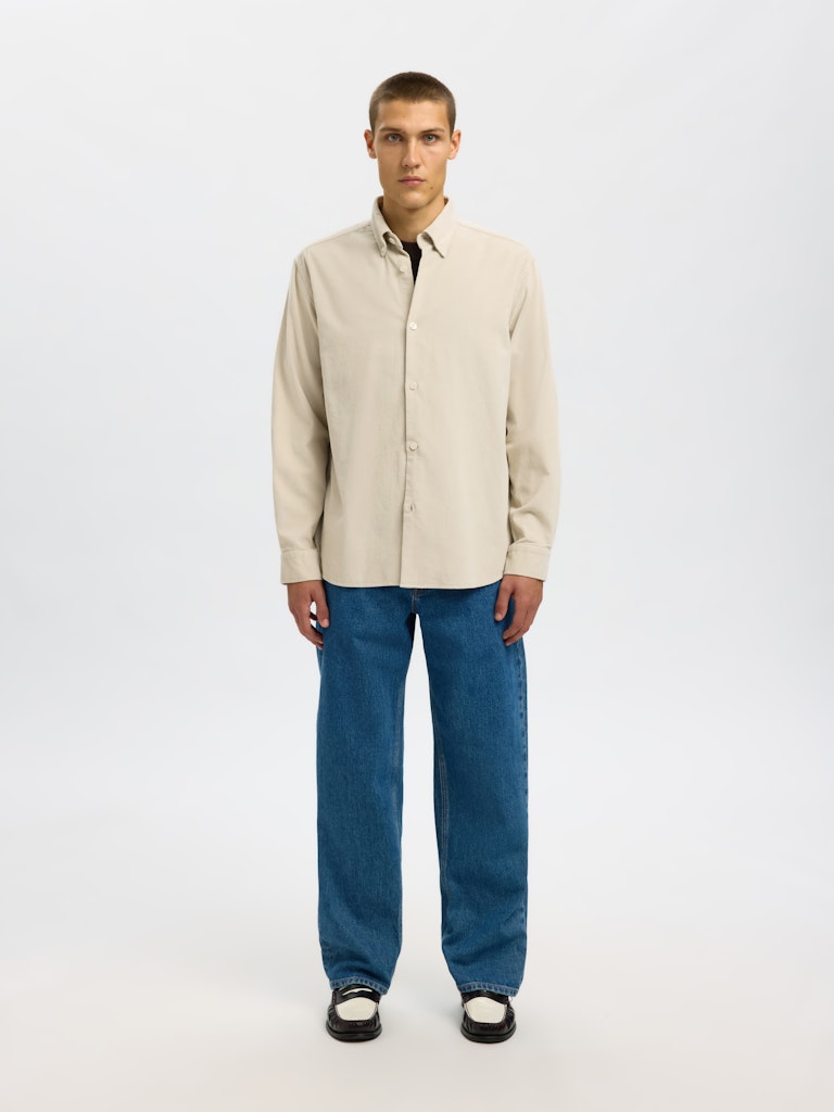 SELECTED HOMME Shirt SLHREGDANNI CORD Organic Cotton
