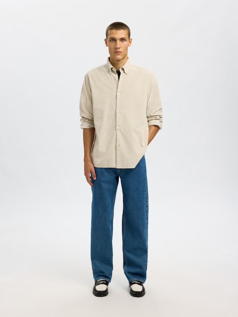 SELECTED HOMME Shirt SLHREGDANNI CORD Organic Cotton