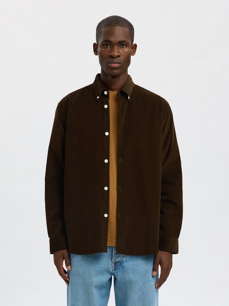 SELECTED HOMME Shirt SLHREGDANNI CORD Organic Cotton