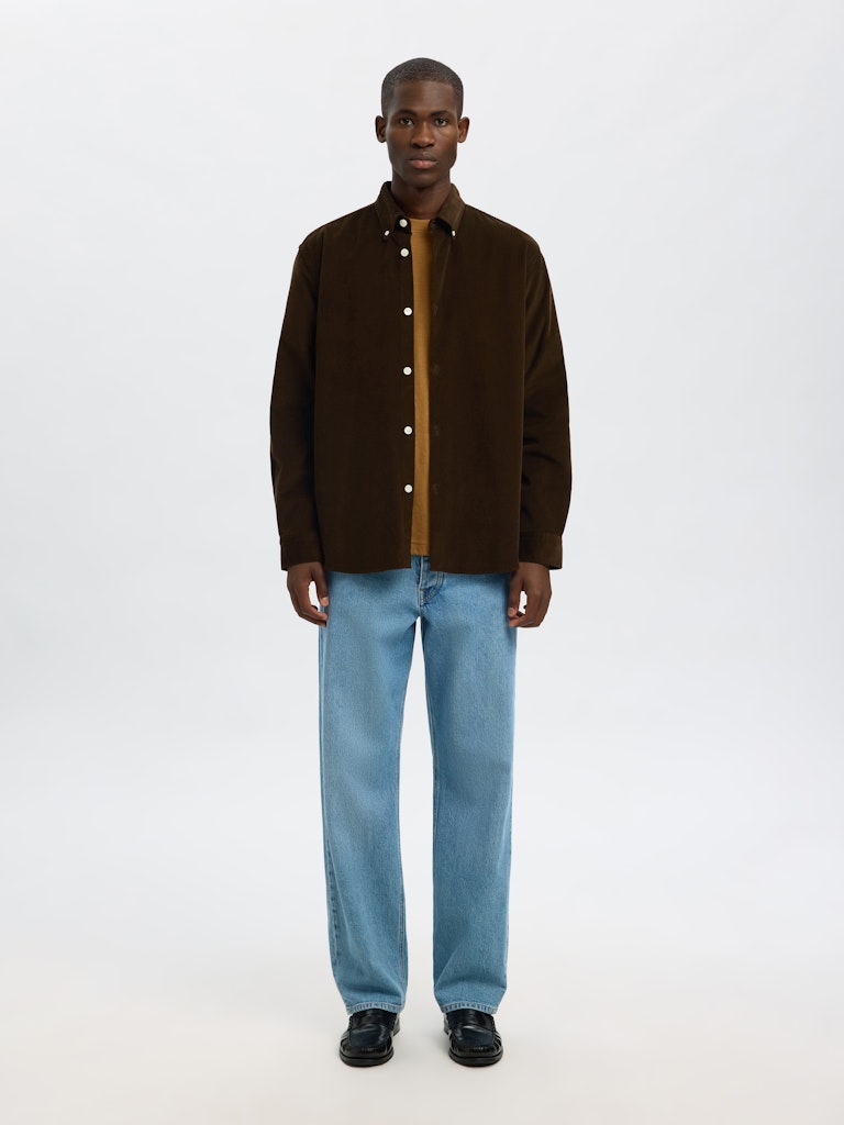 SELECTED HOMME Shirt SLHREGDANNI CORD Organic Cotton