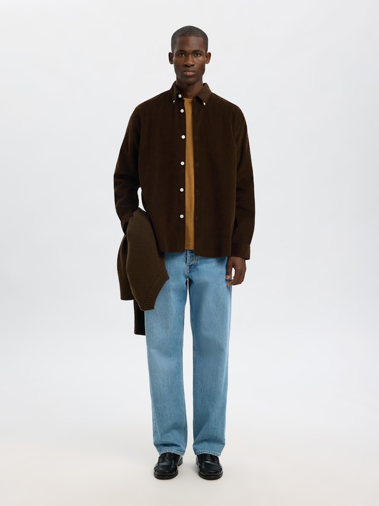 SELECTED HOMME Shirt SLHREGDANNI CORD Organic Cotton