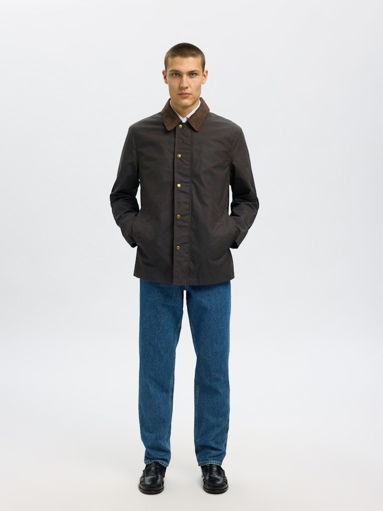 SELECTED HOMME Jacke SLHWALTER WAXED Organic Cotton