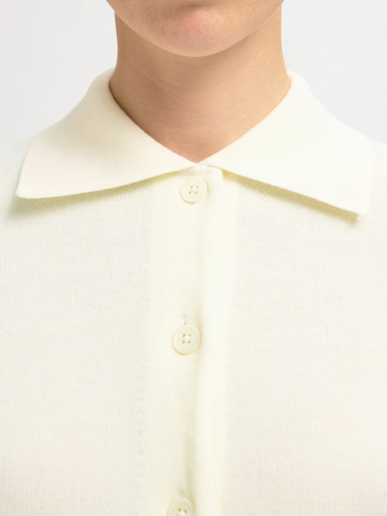 SELECTED FEMME Strickjacke SLFTHEA BUTTON COLLAR Merino Wool