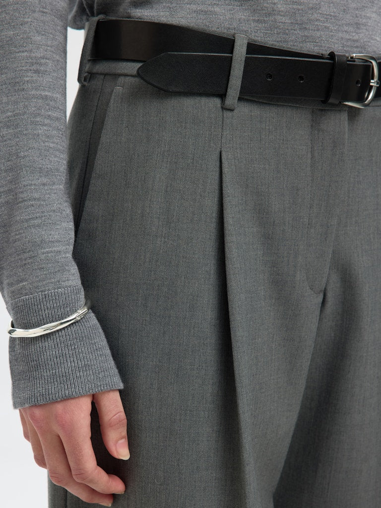 SELECTED FEMME Hose SLFWIDE-RITA Recycled Wool Mix