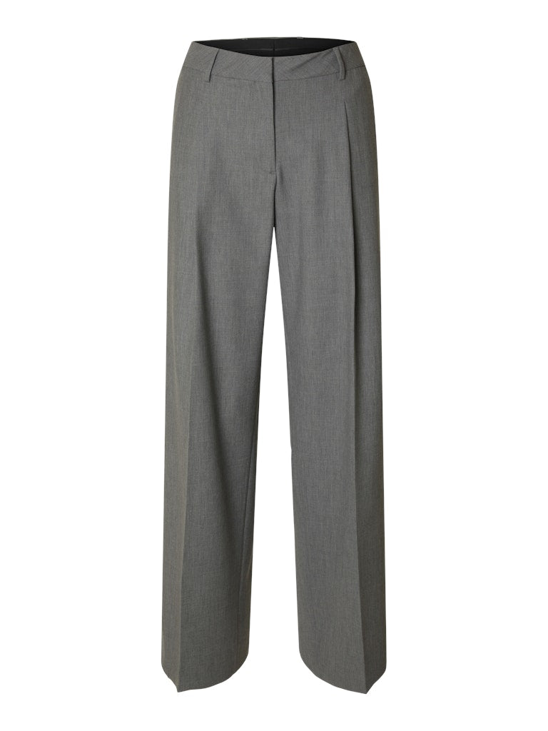 SELECTED FEMME Hose SLFWIDE-RITA Recycled Wool Mix