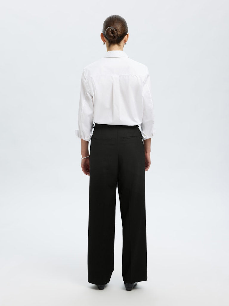 SELECTED FEMME Hose SLFWIDE-RITA Recycled Wool Mix