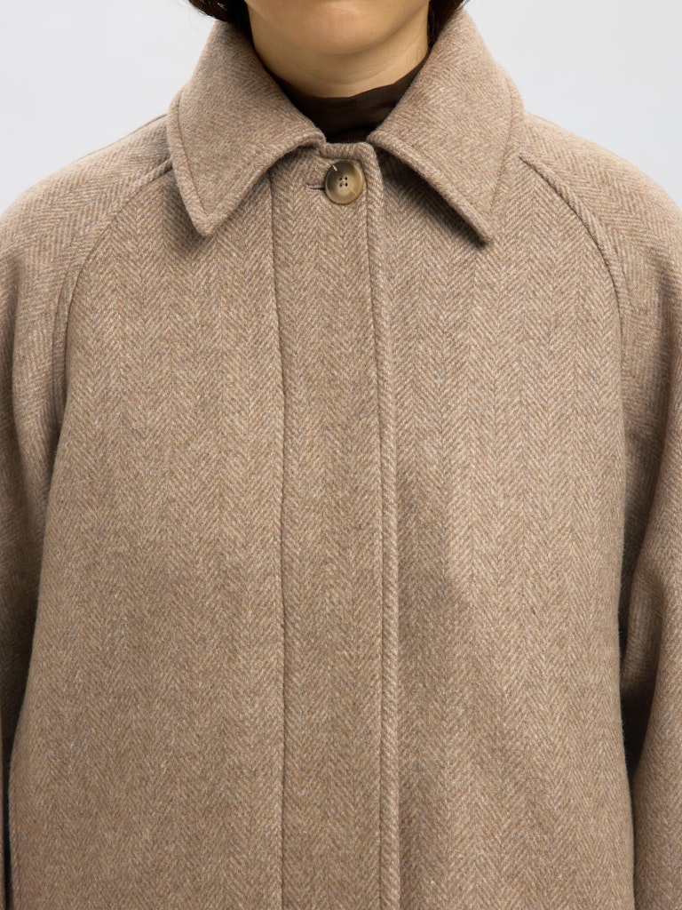 SELECTED FEMME Jacke SLFMALLY Wool Recycled Polyester Mix