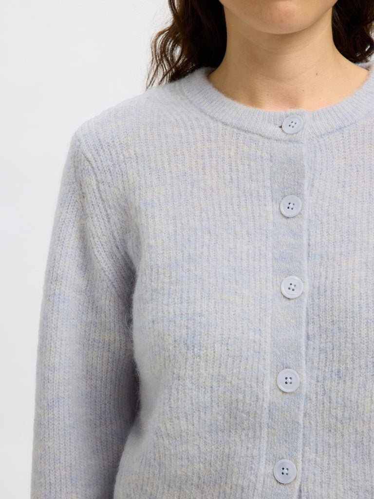 SELECTED FEMME Strickjacke SLFSIA RAS Wool Alpaca Mix
