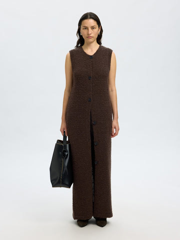 SELECTED FEMME Cardigankleid SLFLELOU SL Wool Mix