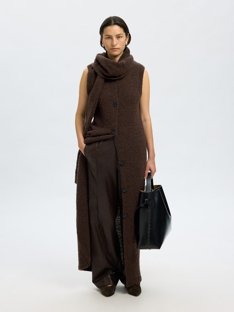 SELECTED FEMME Cardigankleid SLFLELOU SL Wool Mix