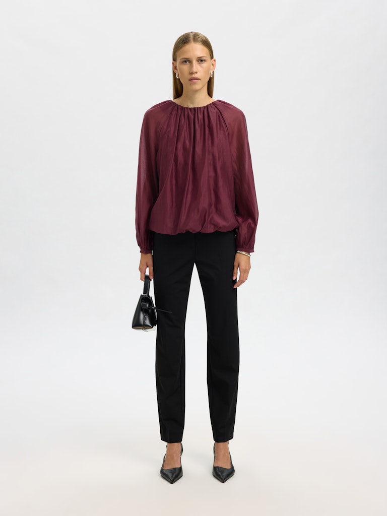 SELECTED FEMME Bluse SLFIRIS LS Lyocell TENCEL™ Mix