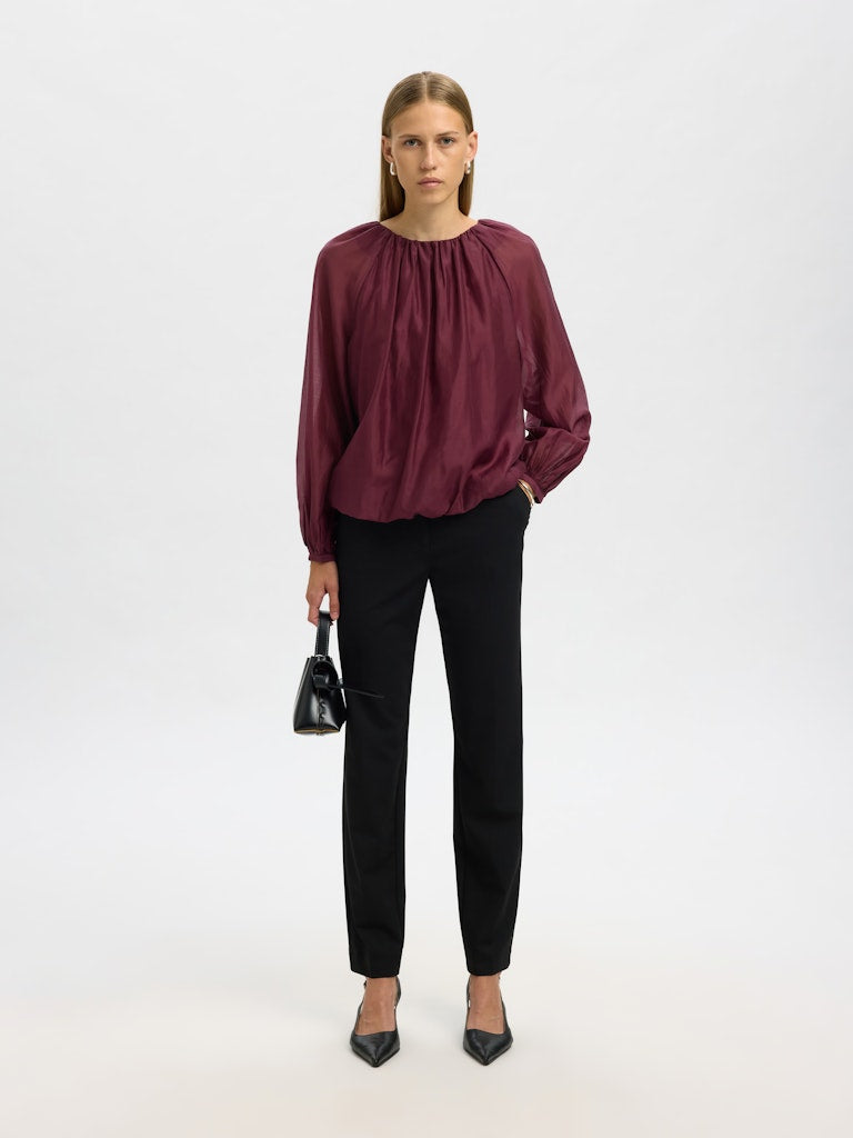 SELECTED FEMME Bluse SLFIRIS LS Lyocell TENCEL™ Mix