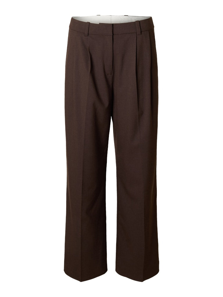 SELECTED FEMME Anzughose SLFWIDE-SIENNA Viscose Wool Mix