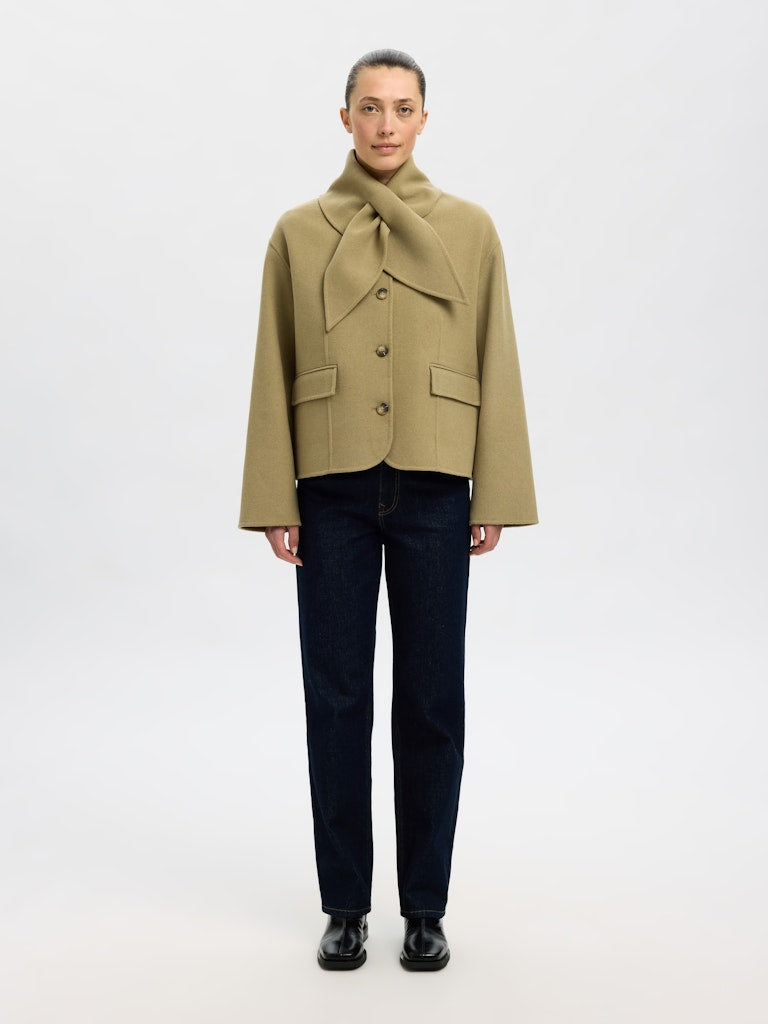 SELECTED FEMME Jacke SLFJULA Wool Recycled Polyester Mix