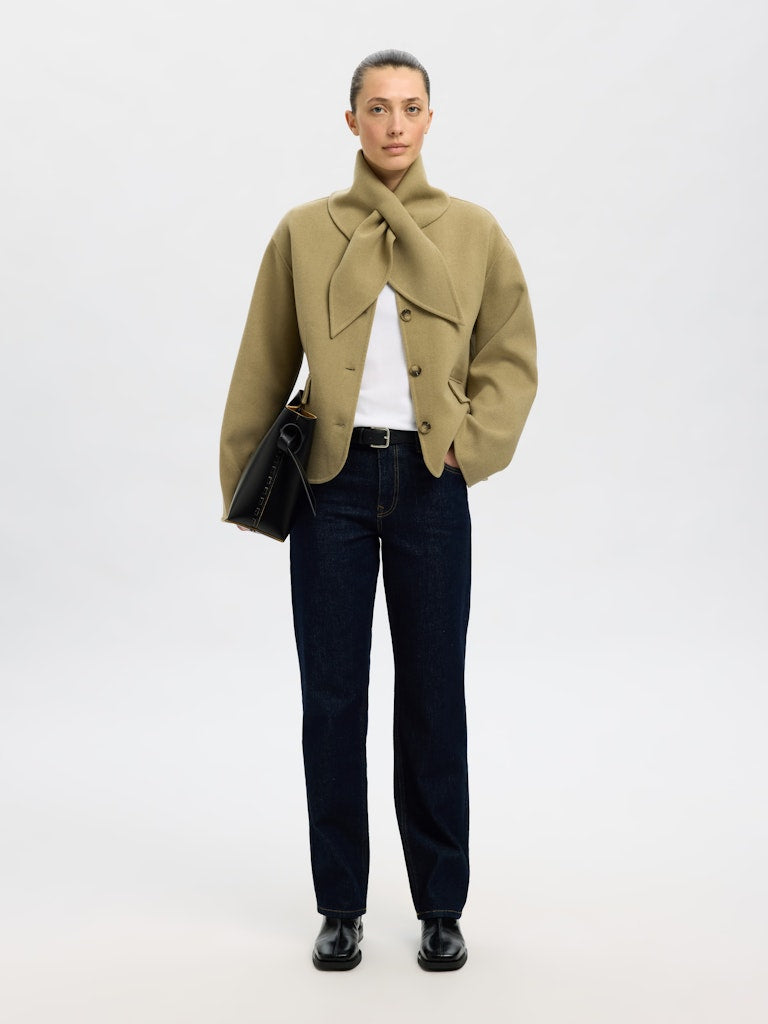 SELECTED FEMME Jacke SLFJULA Wool Recycled Polyester Mix