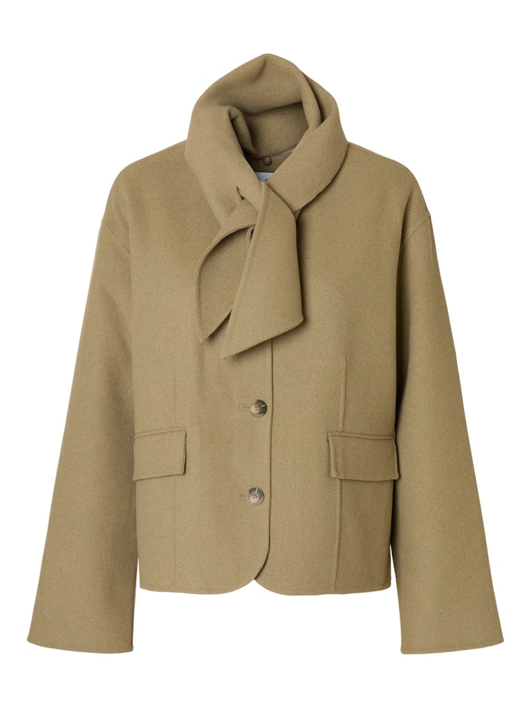 SELECTED FEMME Jacke SLFJULA Wool Recycled Polyester Mix