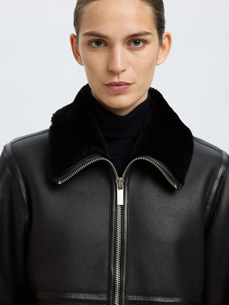 SELECTED FEMME Lederjacke SLFMAJO MELINA Lammleder