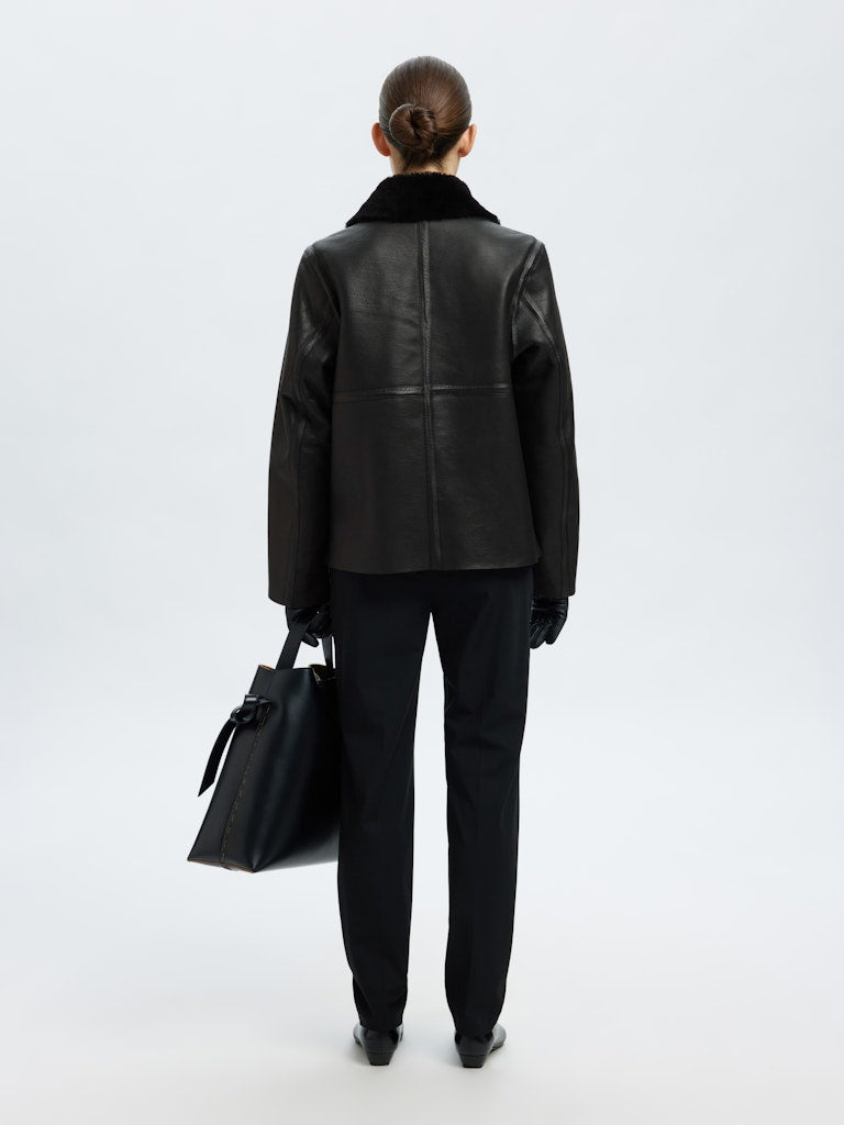SELECTED FEMME Lederjacke SLFMAJO MELINA Lammleder