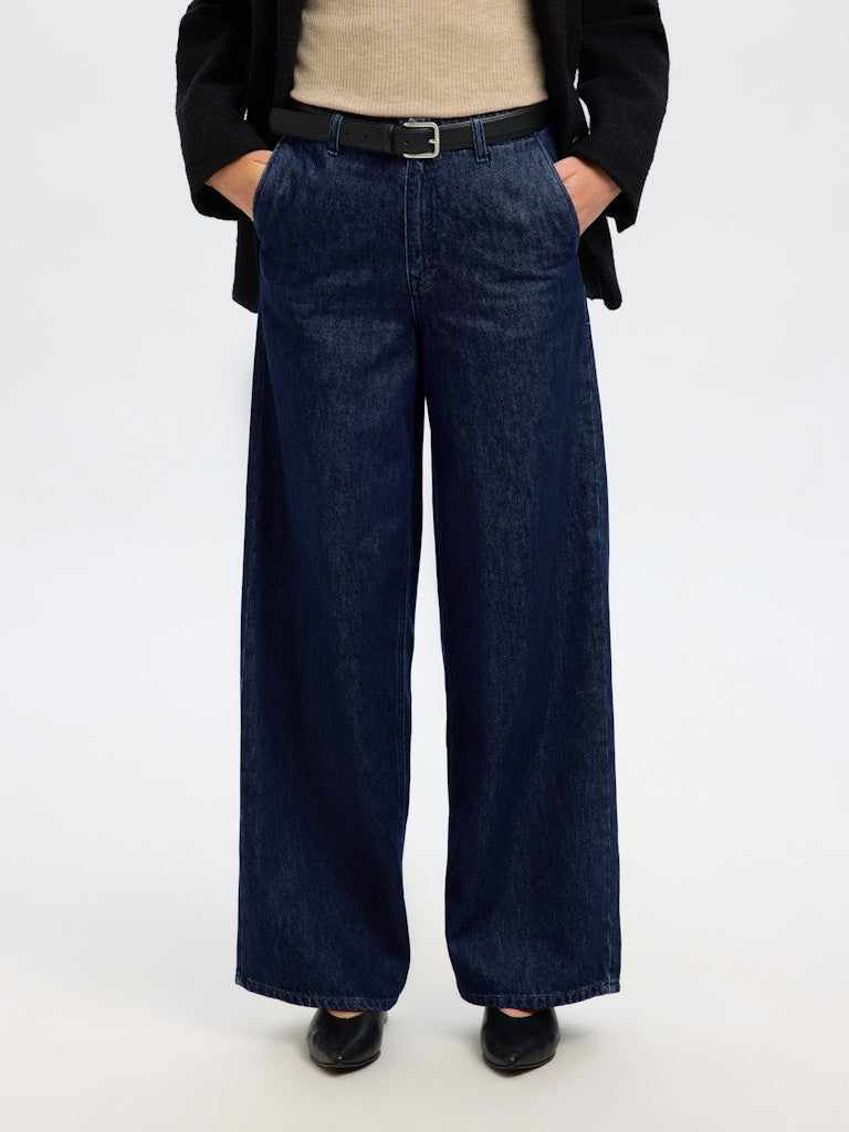 SELECTED FEMME Jeans SLFEXTRA WIDE MELLA-BORA Organic Cotton Mix