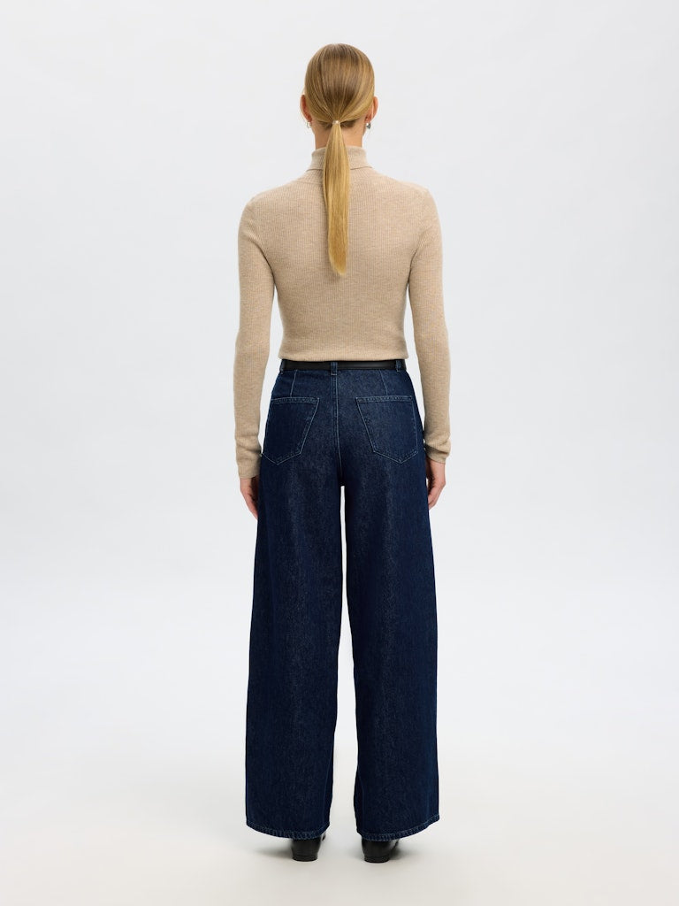 SELECTED FEMME Jeans SLFEXTRA WIDE MELLA-BORA Organic Cotton Mix