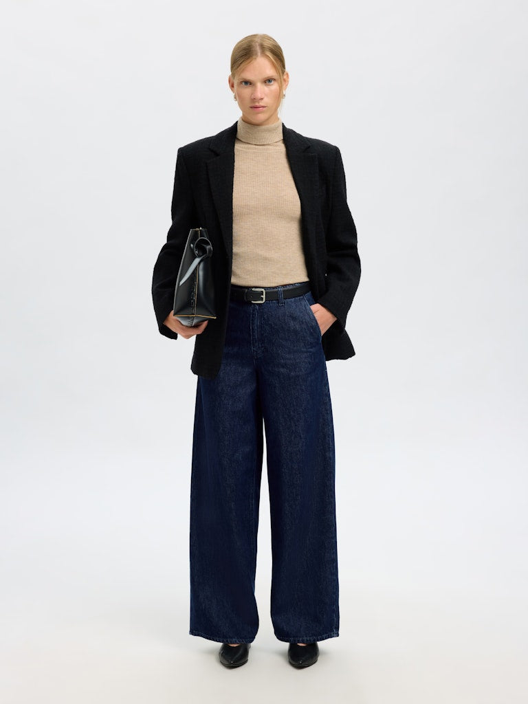 SELECTED FEMME Jeans SLFEXTRA WIDE MELLA-BORA Organic Cotton Mix