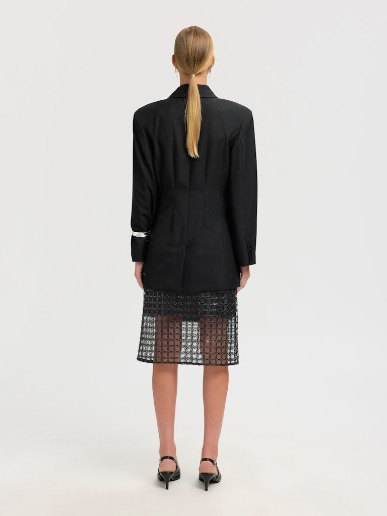 SELECTED FEMME Midirock SLFLAREN HW MIDI Recycled Polyester