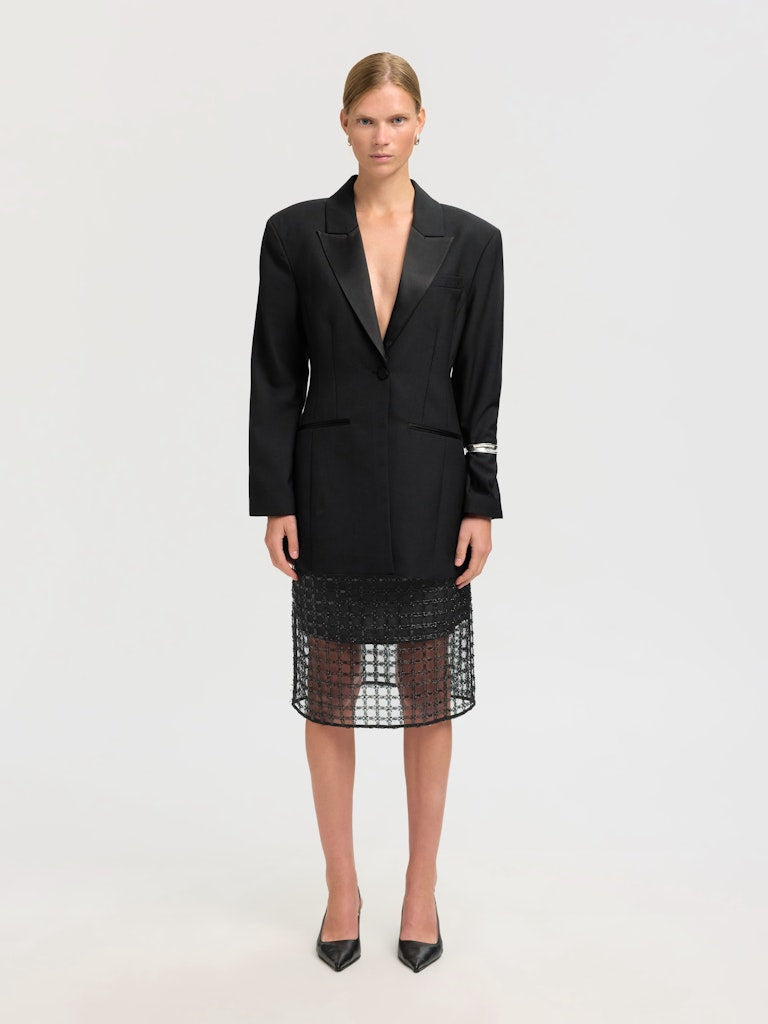 SELECTED FEMME Midirock SLFLAREN HW MIDI Recycled Polyester