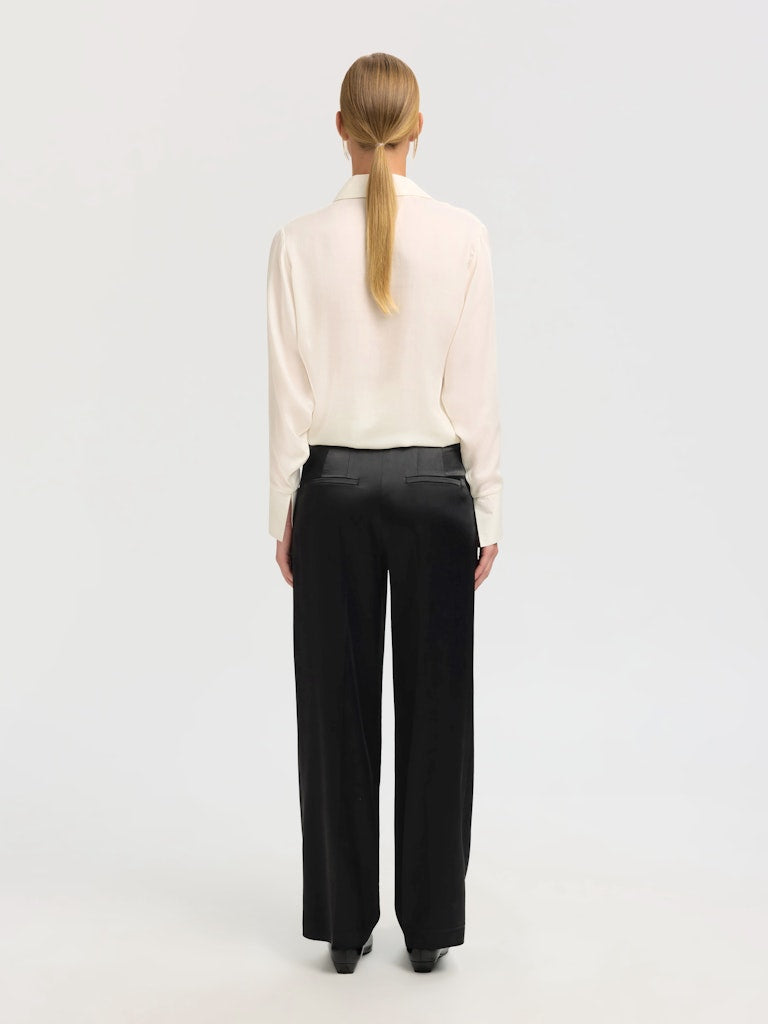 SELECTED FEMME Anzughosen SLFWIDE MIYA Acetate Viscose Mix