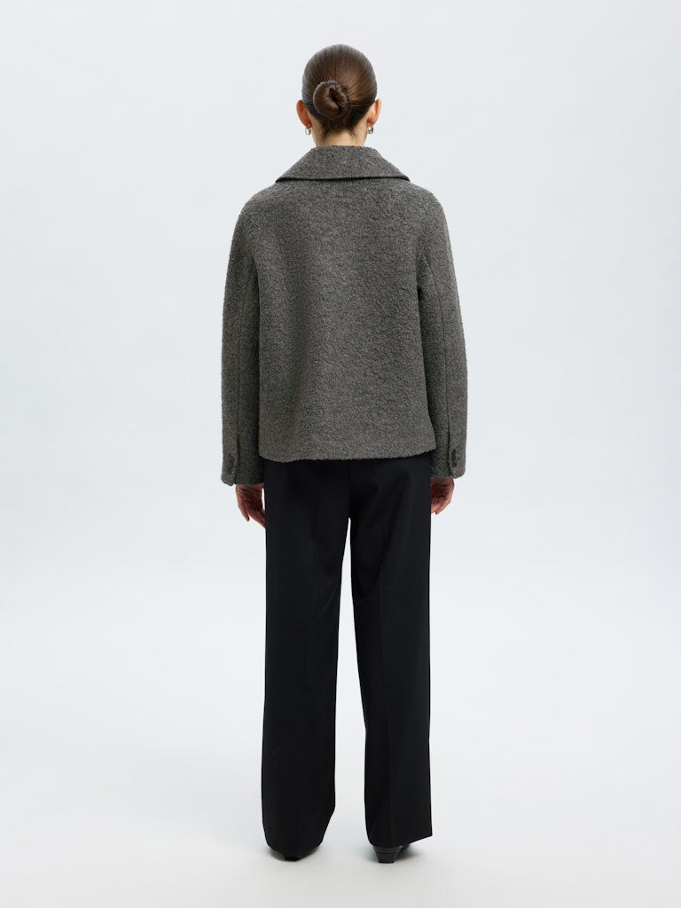SELECTED FEMME Jacket SLFALMA BOUCLE Wool Blend