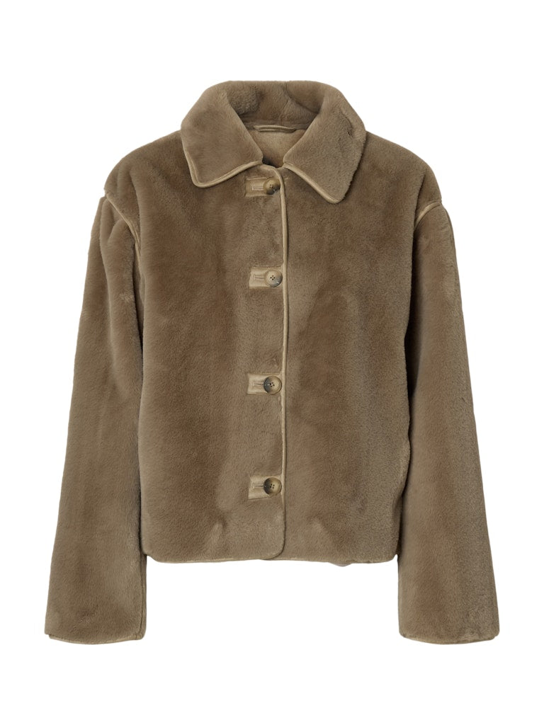 SELECTED FEMME Jacke SLFFREJA Faux Fur