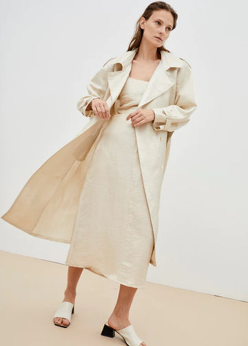The New Society Trenchcoat SIRACUSA Linen