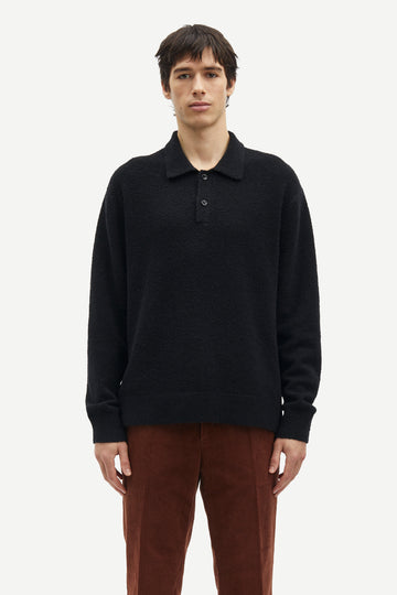 Samsøe Samsøe Langarm-Poloshirt SANINO POLO Organic Cotton