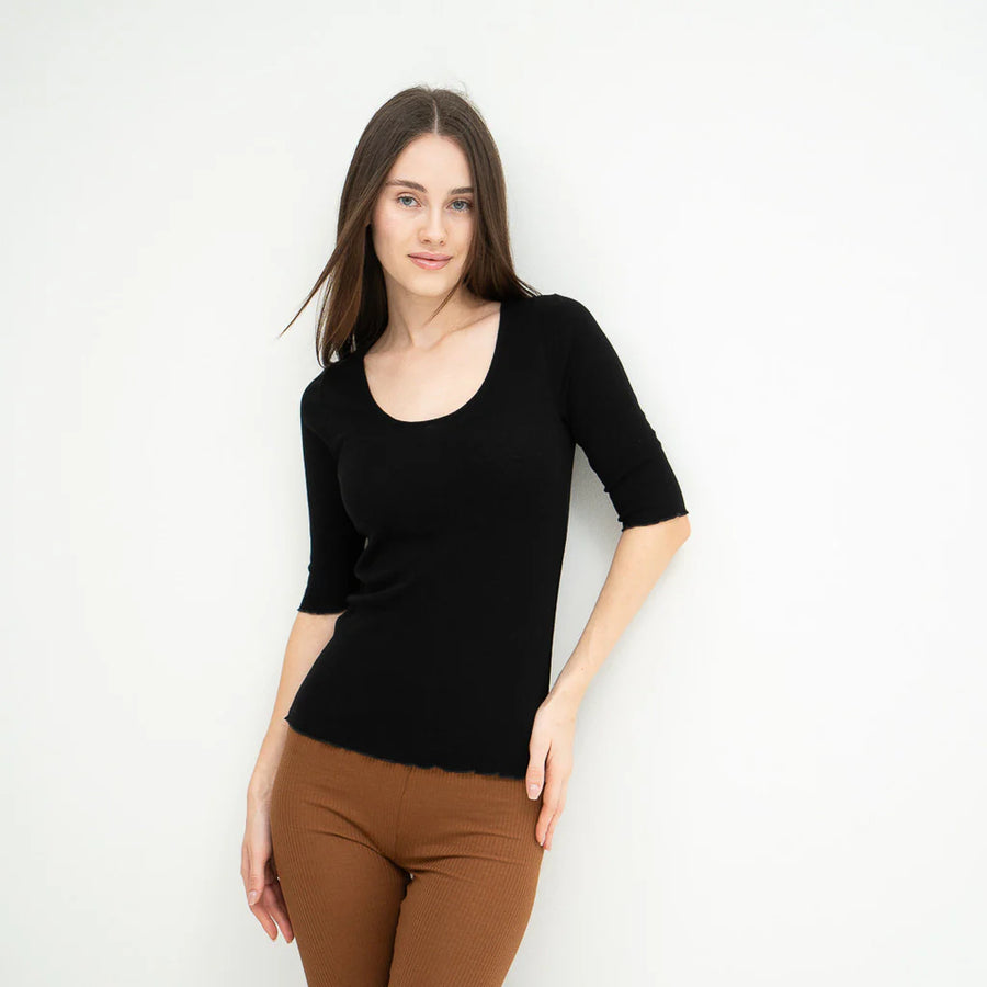 Minimalisma Top TIME Wool Silk Mix