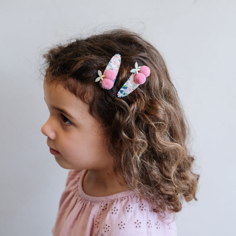 MIMI & LULA Haarclips POM POM CHERRY 2er-Pack
