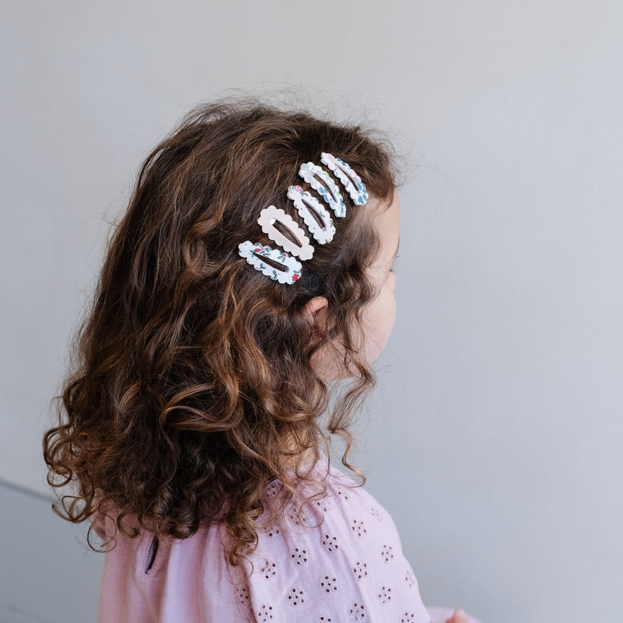 MIMI & LULA Gewellte Haarclips FLORAL MINI 5er-Pack