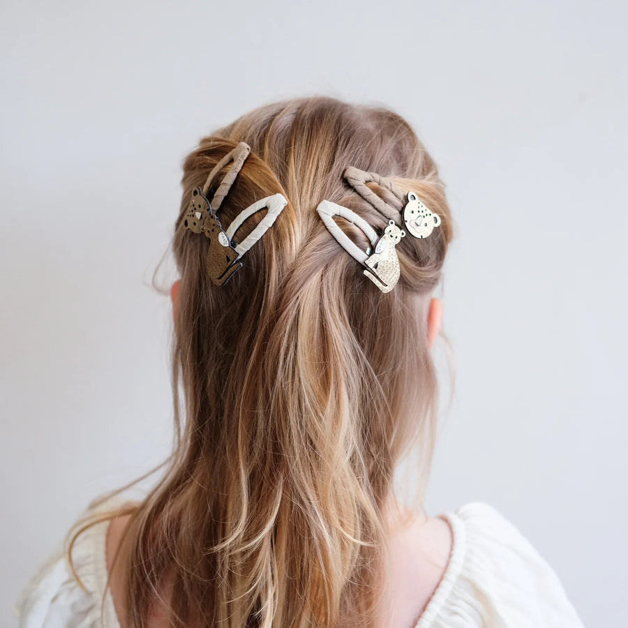 MIMI & LULA Haarclips LARRY LEOPARD 4er-Pack